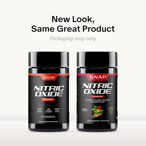 Snap Supplements Prostate Health + Nitric Oxide Booster Bundle, 90 Caps Ea | Stinging Nettle, Saw Palmetto for Men, Prostate Support Supplement, Nitric Oxide Supplements for Men, L-Arginine L-Citrulline