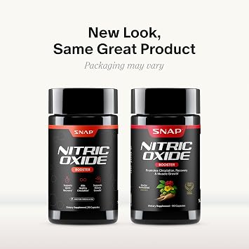 Snap Supplements Prostate Health + Nitric Oxide Booster Bundle, 90 Caps Ea | Stinging Nettle, Saw Palmetto for Men, Prostate Support Supplement, Nitric Oxide Supplements for Men, L-Arginine L-Citrulline