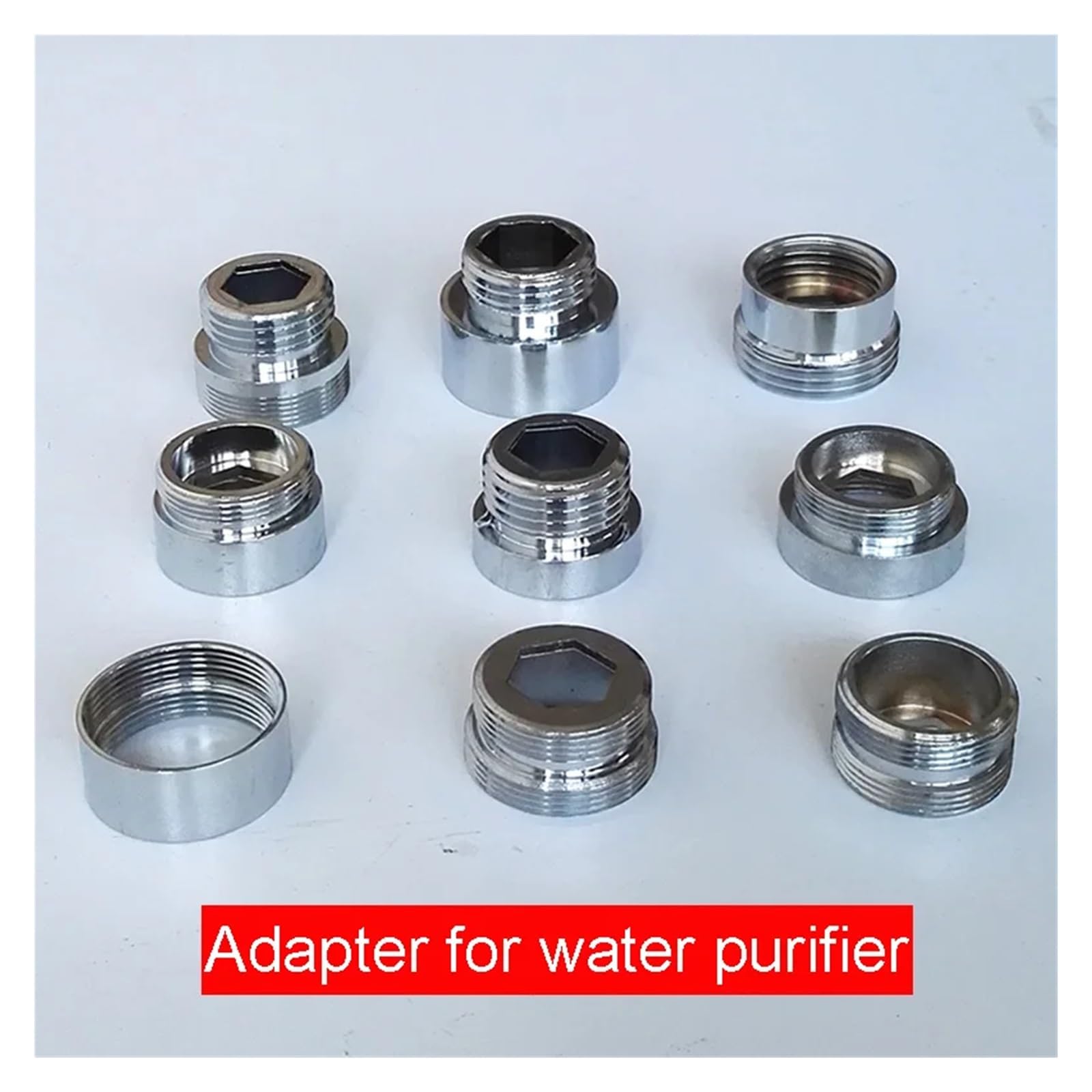 Juego de adaptadores de aireador de grifo de latón, macho/hembra, M22, M24, G1/2 y 0.75 pulgadas, accesorios de tubería para purificador de agua, compatible con tamaños M16, M18, M20, M28