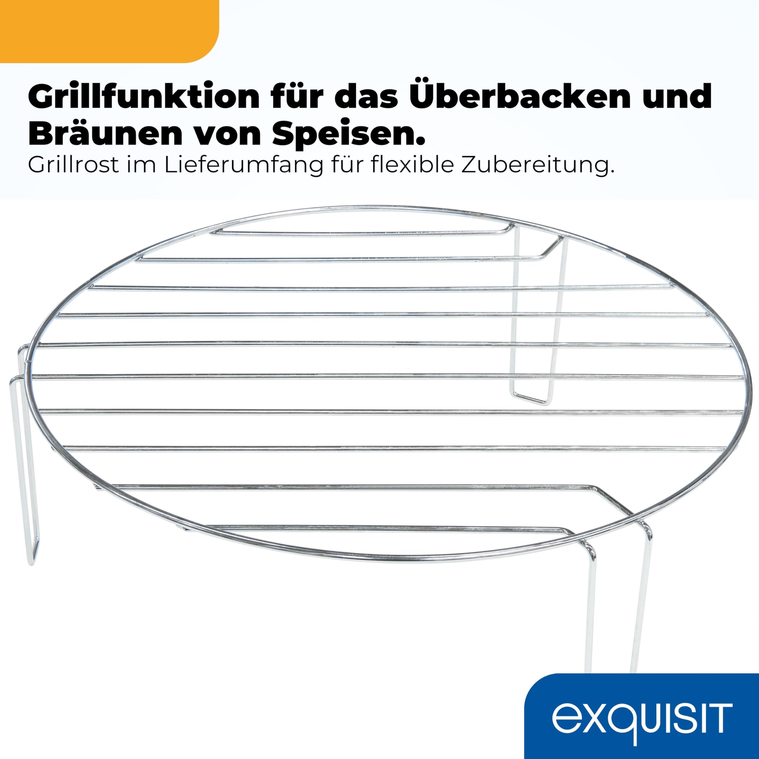 Exquisit Einbaumikrowelle mit Grill, 25 l, 900 W, weiß | Kombination aus Mikrowelle und 1200-W-Grill – 8 Automatikprogramme, Kindersicherung, 9 Leistungsstufen