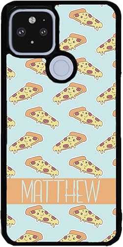 Miniatura 9 de Pepperoni Slices of Pizza Personalized Black Rubber Phone Case Compatible With Google Pixel 10, 10 Pro, 10 Pro XL, 9a, 9 Pro, Pixel 9, Pixel 9 Pro