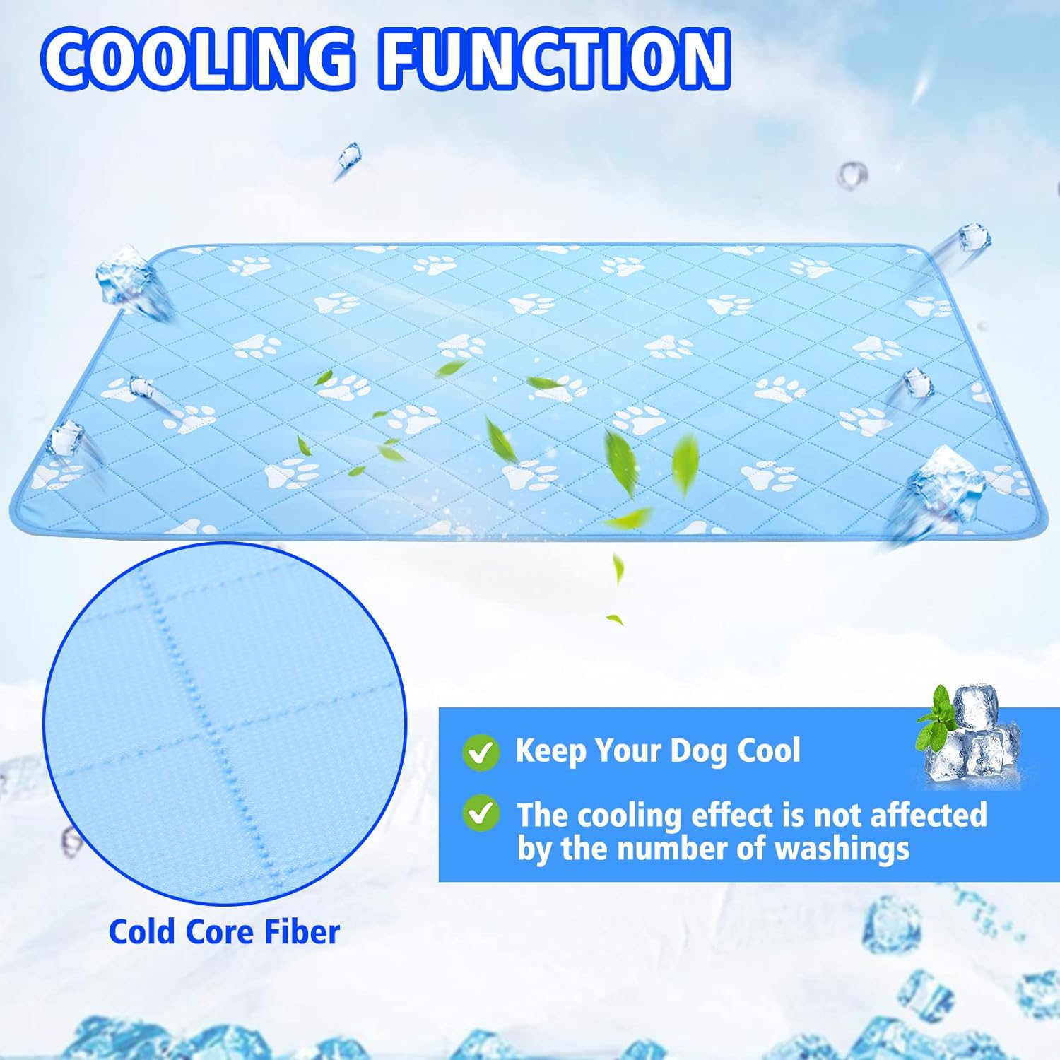 review PUPTECK Summer Dog Cooling Mat - 47
