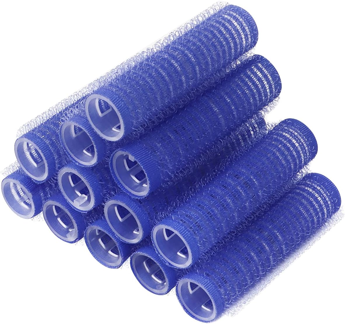 12PCS Self Grip Hair Rollers Set, Self Holding Rollers Gripping Sticky