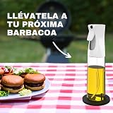 POPYS 2pcs Cooking Oil Sprayers 300ml + Funnel + 2 Handles Anti-skid | BPA Cooking Spray for Oil, Vinegar, Soybean, Lemon - 6