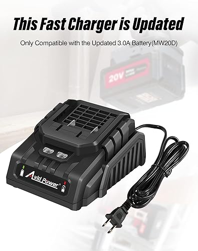 Miniatura 7 de AVID POWER La batería de 3.0Ah y el chatger rápido son solo compatibles con la llave de impacto inalámbrica de 20 V ACIS316-A y ACIW326-Azul