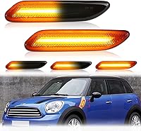 Vista 10 de Bestview Conjunto de luz de posición lateral compatible con MINI Cooper R55 R56 R57 R58 R59 R60 R61 2007-2015, luces de parachoques delantero ámbar