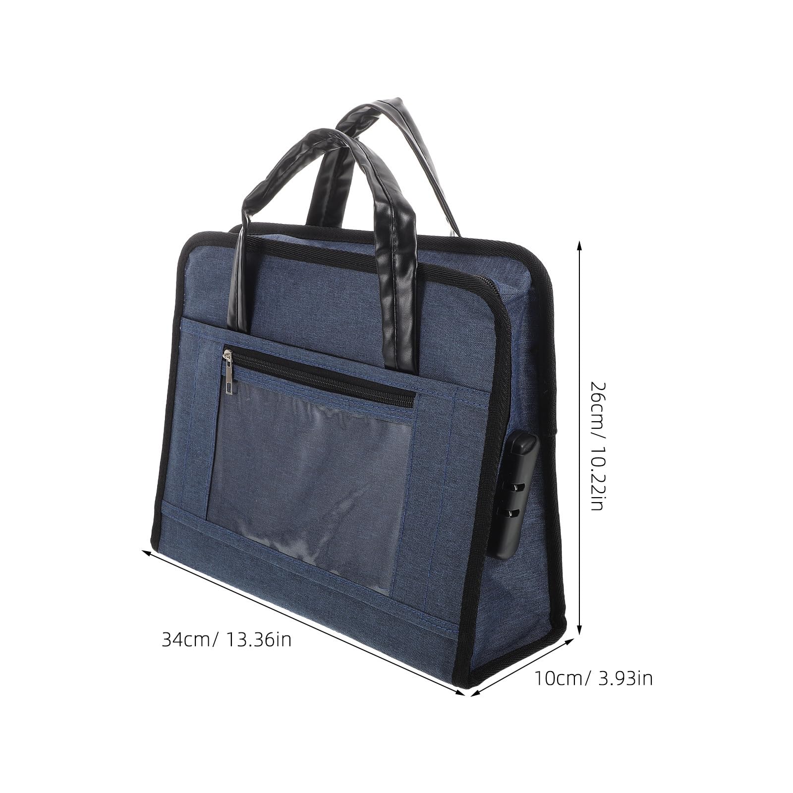 Artibetter Borsa da Ufficio Oxford Blu con Scomparto per Laptop, Design Portatile e Lucchetto a Combinazione Integrato per Viaggi di Lavoro