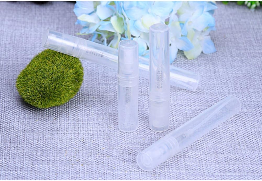 SUPERNIGHT Black Atomizer Disinfectant Fogger 30 Pieces 2ml Atomizer Plastic Bottle Travel Mist Spray Bottles Refillable Perfume Empty Sample Bottle Sprayer for Travel Party
