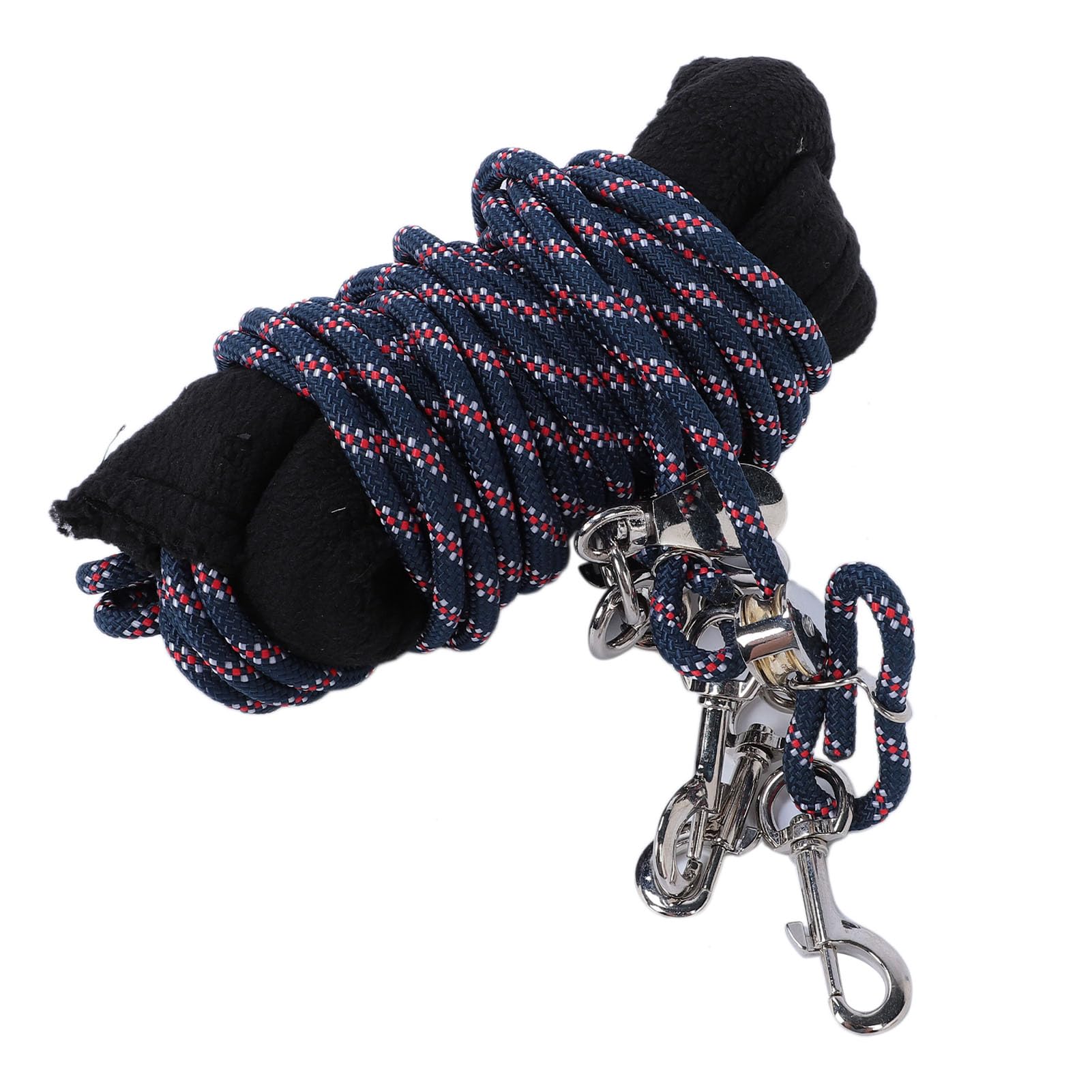 Pomoc treningowa dla koni | Regulowany system lunchu z osłoną polarową | Balance Training Rope for Forward Stretch/Proper Head Carriage | Stainless Steel Clips