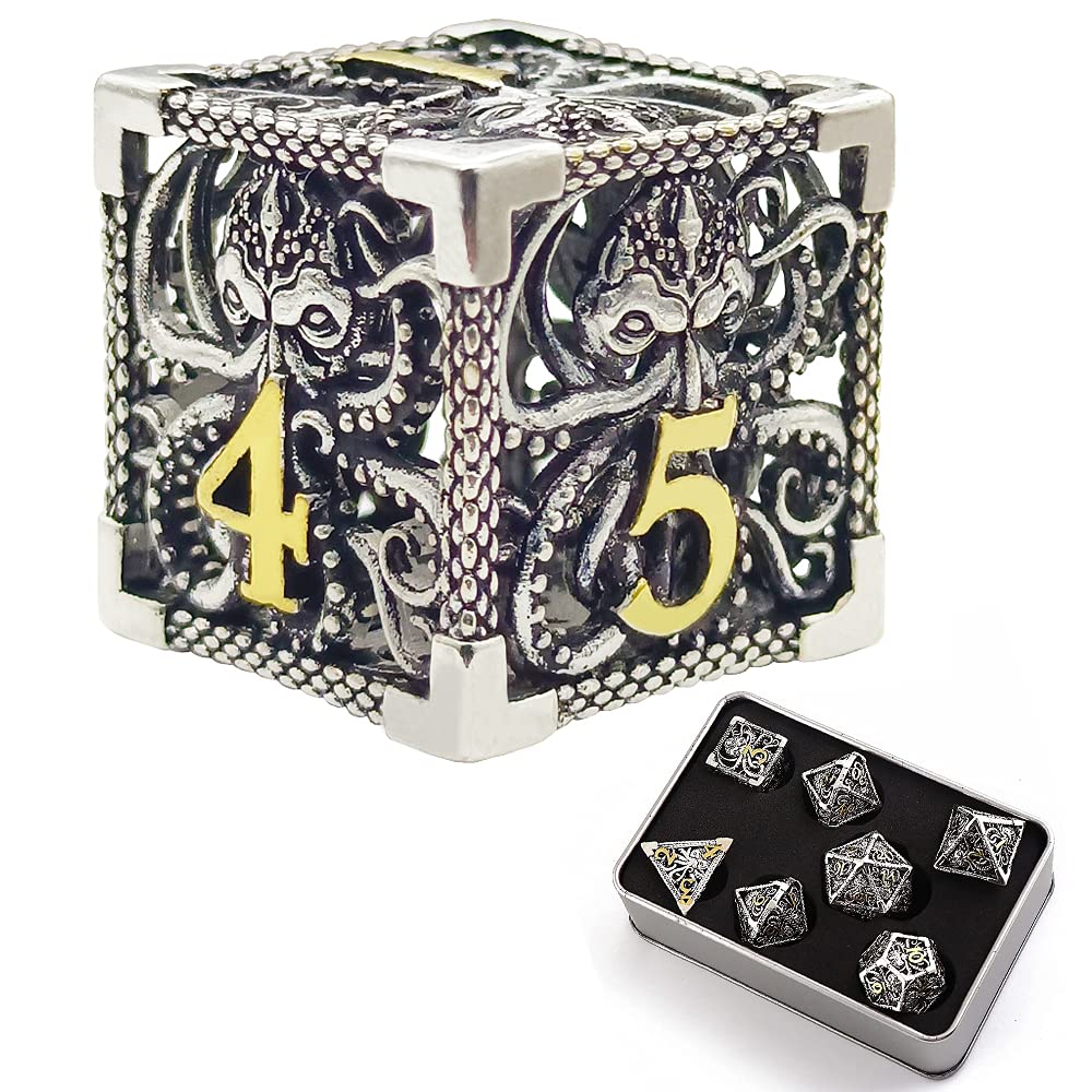 Amazon | サイコロ 7pcs純粋な銅cthulhu金属ダイスセット dnd