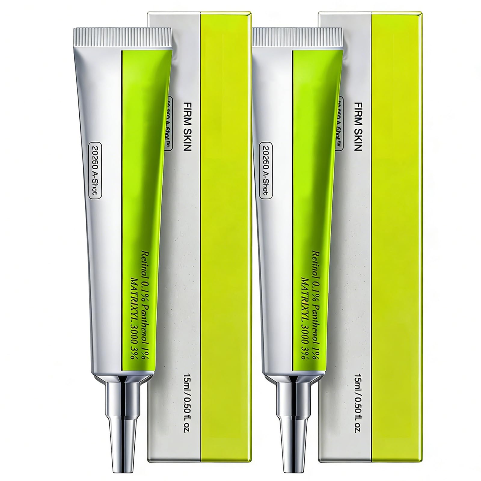 2PCS Retinal Shot Tightening Booster, Retinol Tightening Serums, Retinal Shot Rassodante Viso, Crema Retinolo Viso, Rende la Pelle Più Liscia, Rassodante e Idratante, Adatto per Tutti i Tipi di Pelle