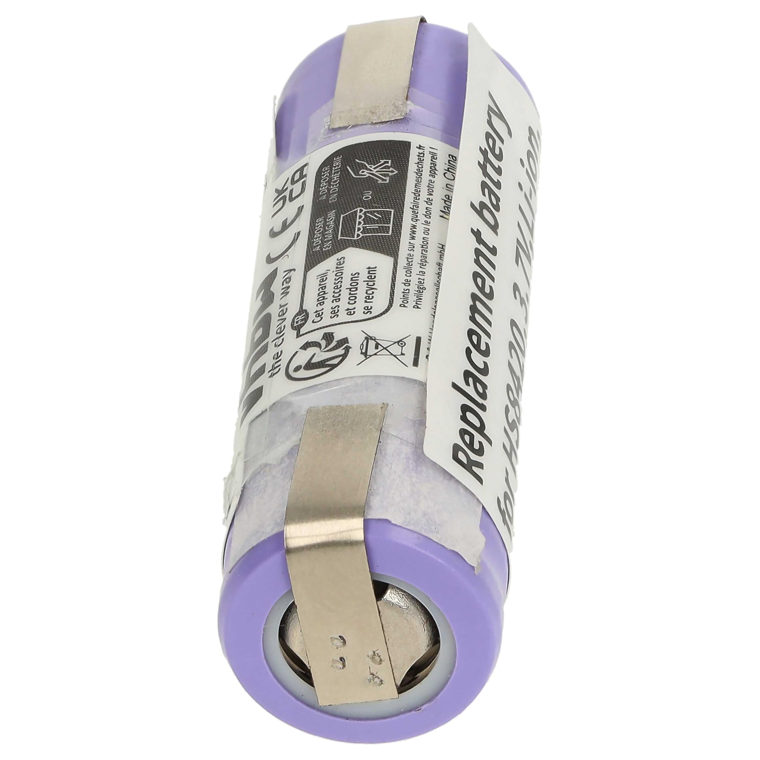 vhbw Akumulator zamienny do Philips KR112RRL, US14430VR do golarki do włosów (650 mAh, 3,7 V, litowo-jonowy)