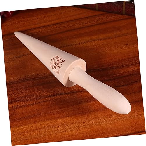 Miniatura 4 de Anneome Molde de madera para pizzelle, moldes para alimentos, mini waffes, molde de cono de madera, corteza de helado, 4 piezas, mini pizza, mini