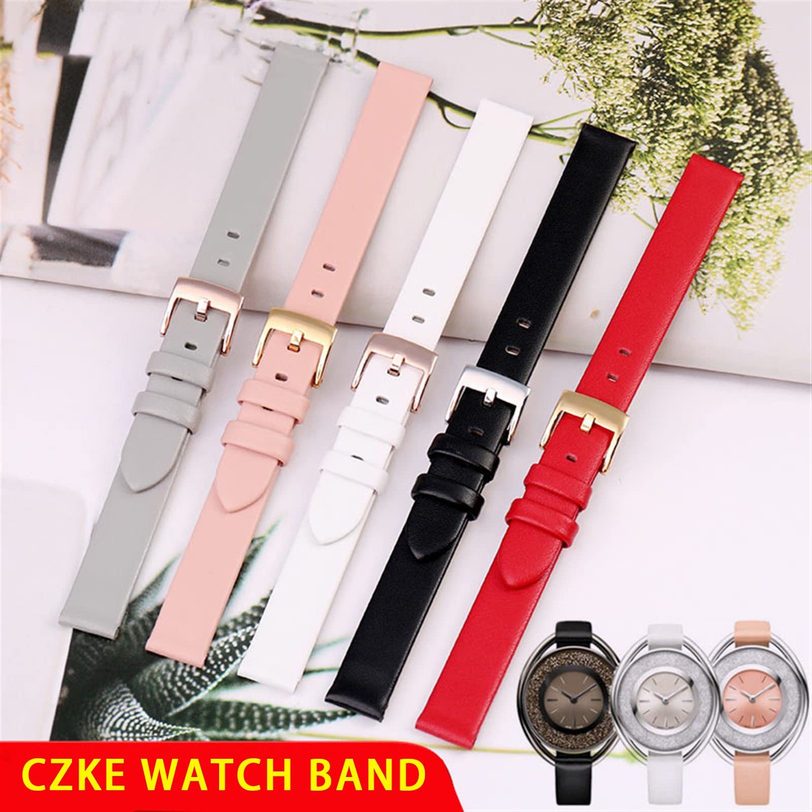 Cinturino in vera pelle per Swarovski 5158517/5158544/5158972 WatchAccessories Bracciale moda 12mm Cinturino per orologio di piccole dimensioni femminile