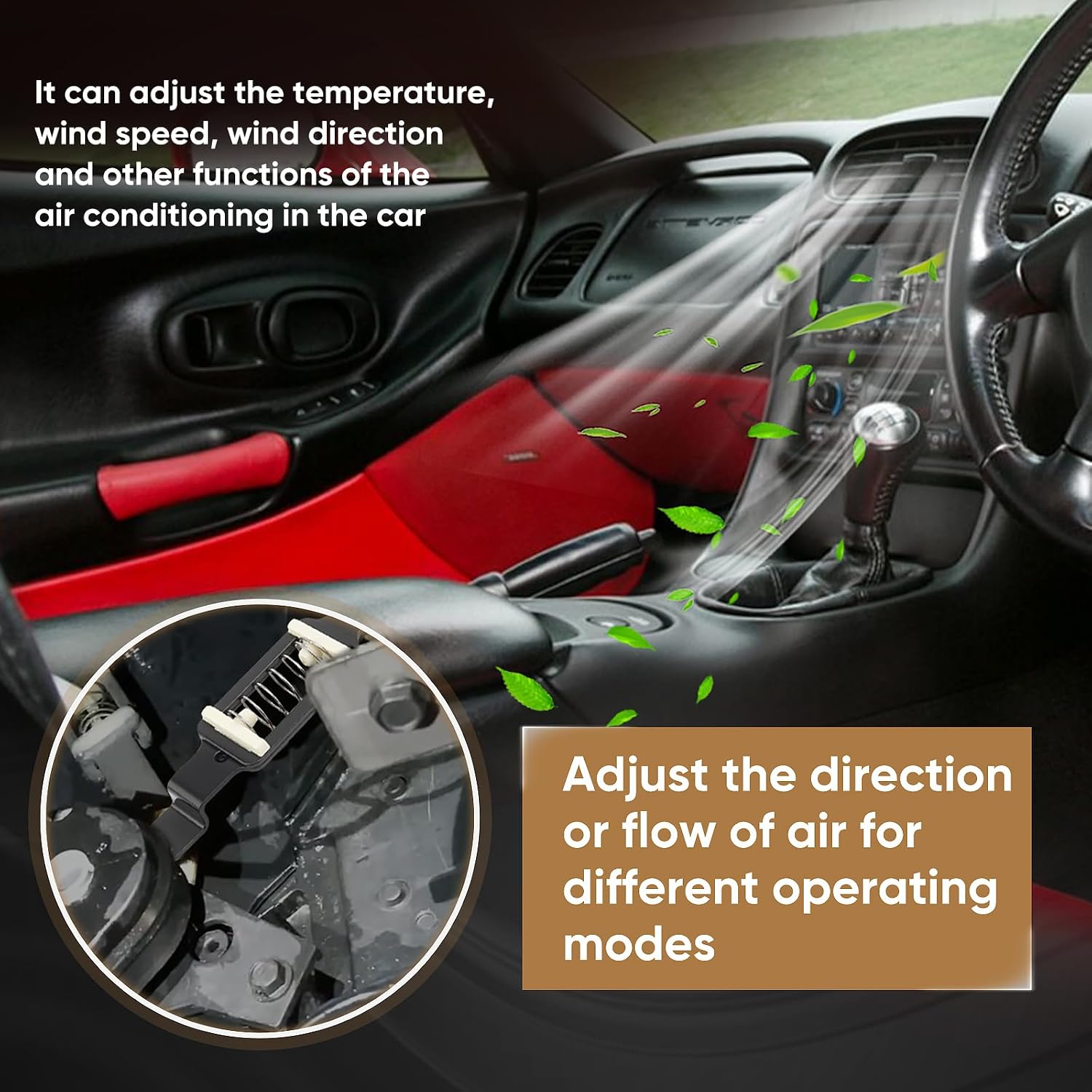 Amumu A/C Control Lever Link Compatible with 1988-2002 Chevrolet Chevy Silverado Tahoe Suburban GMC Sierra Yukon, 52487131
