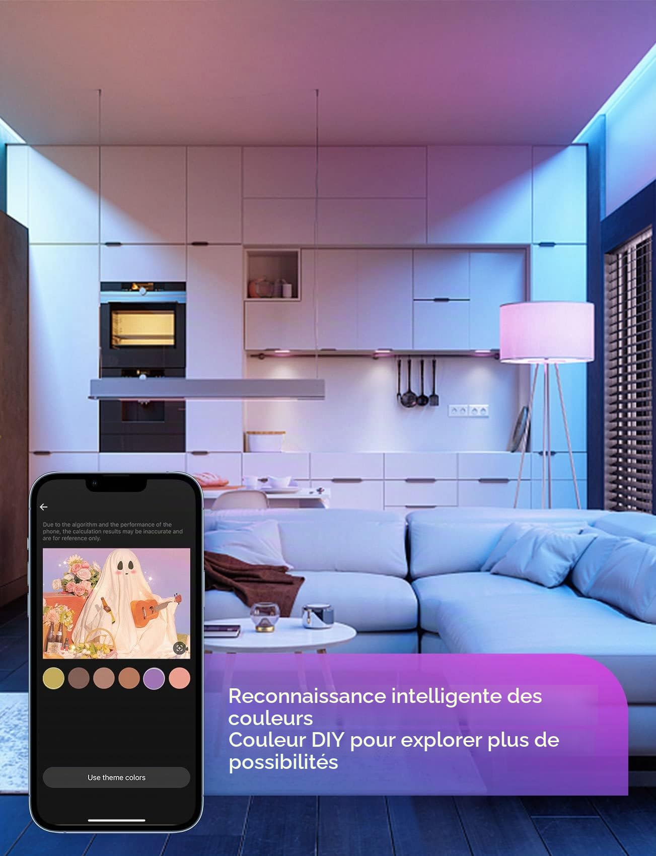 Aigostar Ampoule Connectée Wifi E27 SL2 9W LED Ampoule Connectée Alexa RGB/2700K-6500K, Compatible Avec Alexa/Google Home, Synchroniser avec la musique, Pas Besoin de Hub, 6 PCS
