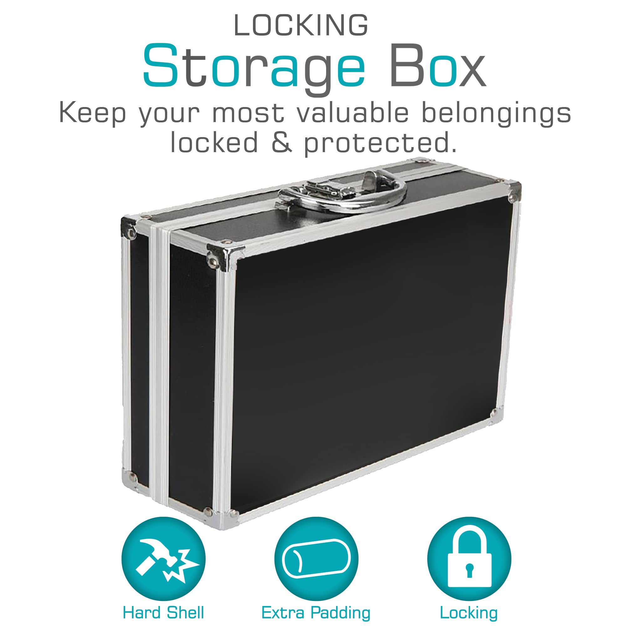 Hiloto 「NewLevelUnlocked」 Special Box L Locking Mobile File Chest, Letter/Legal Files, 17.5