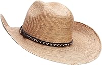 Vista 2 de Jeanne Simmons Sombrero de vaquero marrón con dos coronas de joroba para mujer, mediano a extra grande, ala de 4 pulgadas