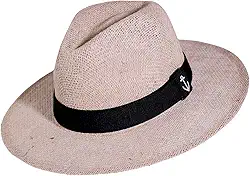 Chapéu Juta 100% Natural Estilo Australiano Panamá com Faixa Proteção Moda Social Mangalarga Fazendeiro