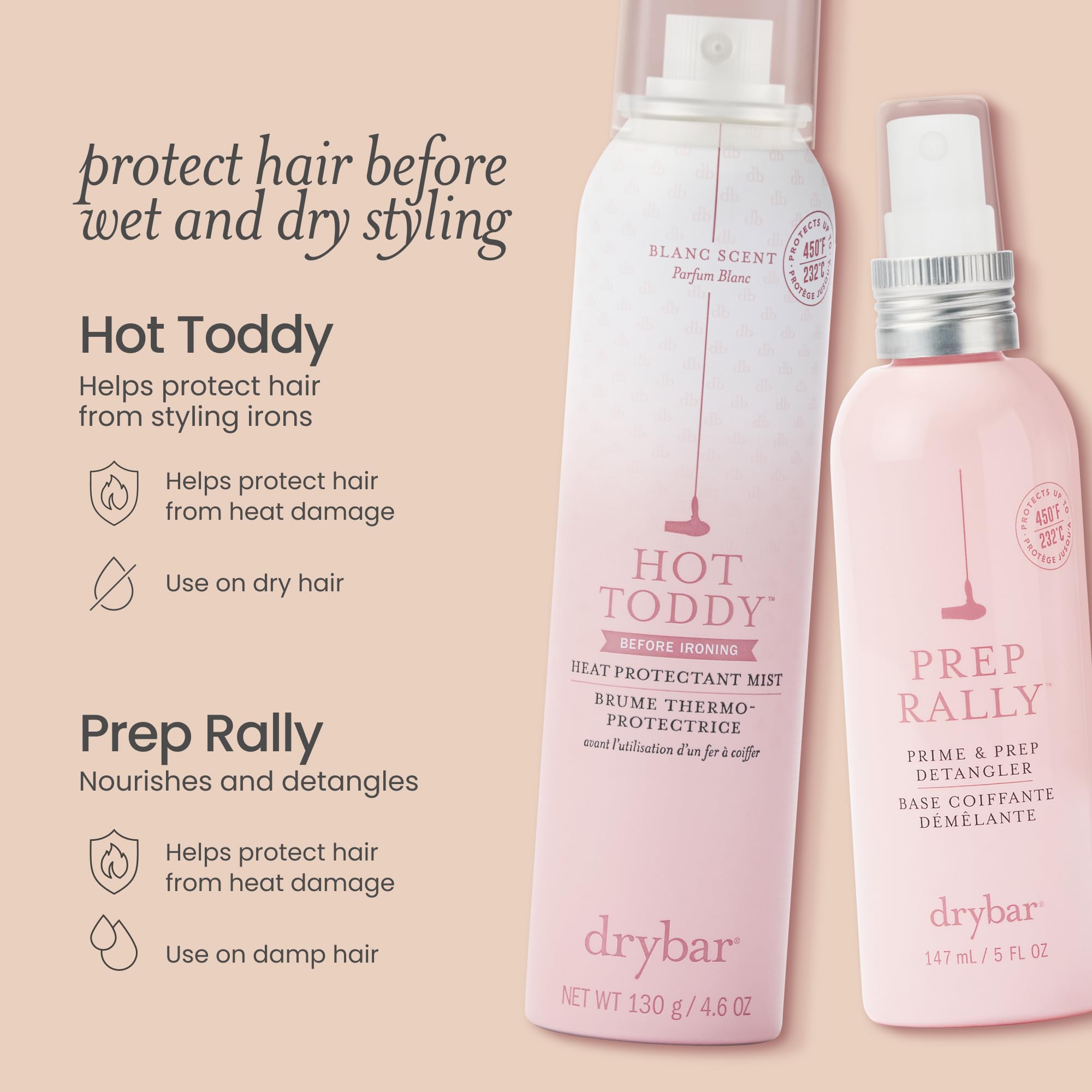 Drybar Hot Toddy Heat Protection Spray for Hair