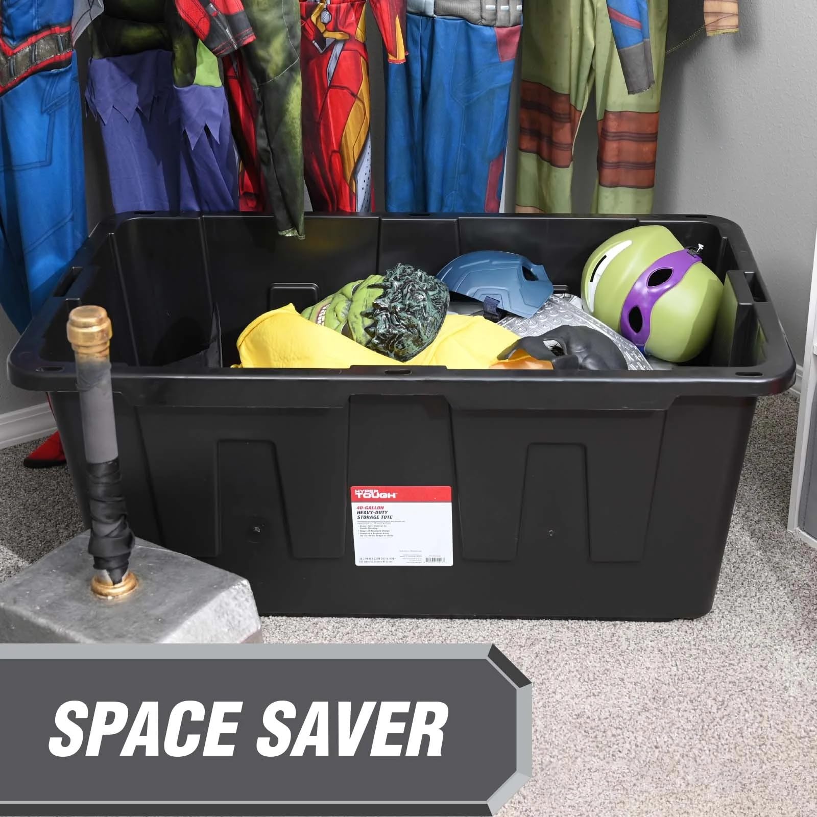 Amazon.com - Tough 40 Gallon Plastic Storage Bin with Snap Lid