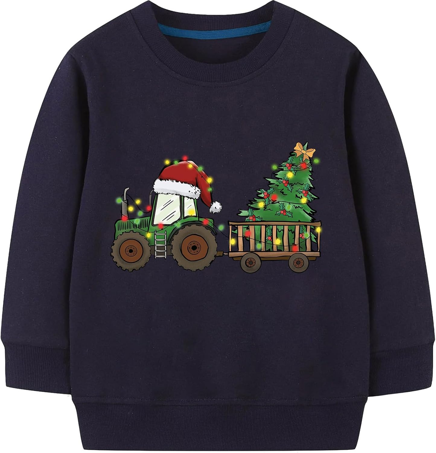 Christmas Sweatshirt for Toddler Boys Girls Funny Ugly Xmas Dinosaur Truck Reindeer Long Sleeve Shirt 2-7 Years