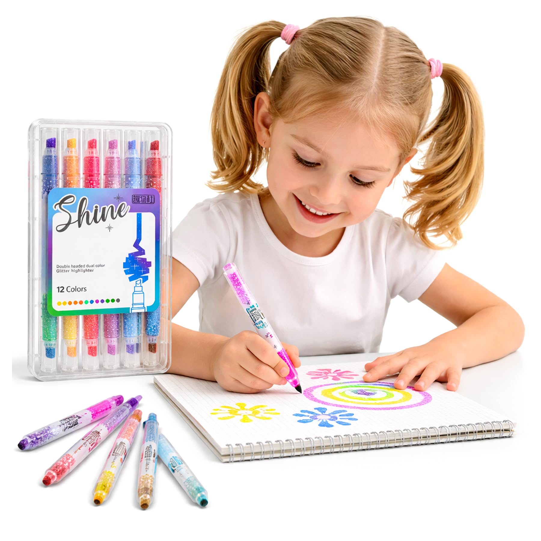 WISHKEY 145 Pieces Art Set for Kids with Storage Case, Art and Craft Supplies Kit for Drawing and Painting with Oil Pastel, Water Color, Color Pencils, Sketch Pen (Pack of 1, Pink)