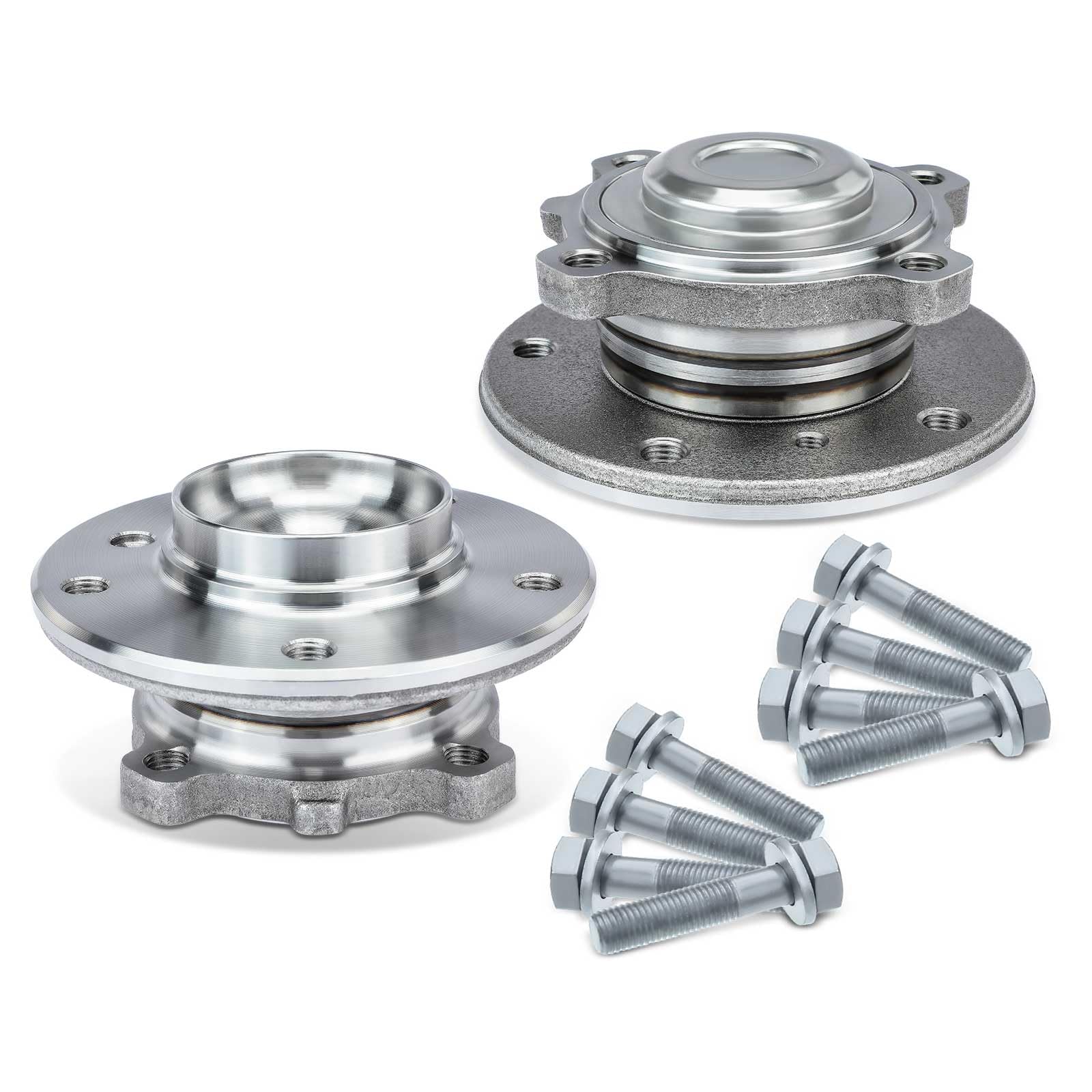 Frankberg 2x Radlager Radlagersatz Vorderachse Flansch-Rad ⌀147 Mit ABS Magnetring Kompatibel mit 1er E81 E82 E87 E88 X1 E84 3er Z4 R.o.a.d.s.t.e.r Replace# 513254, 31216765157