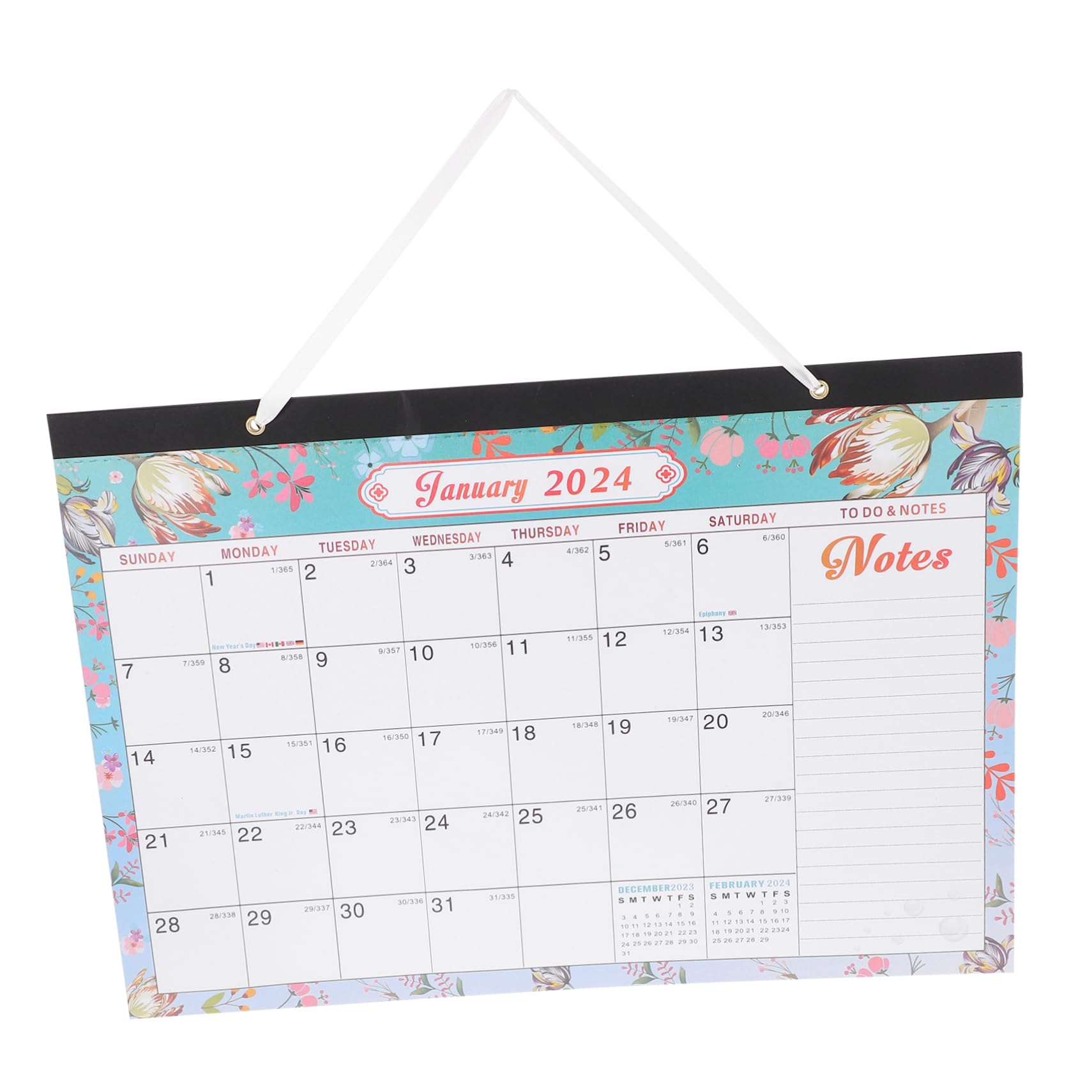 VILLCASE 3piezas Calendario De Pared Mensual Inglés Planificación De Festivos Para Oficina Para Recordatorios y Organización Mensual