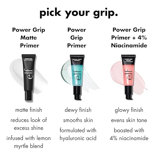 Miniatura 6 de e.l.f. Power Grip Primer + 4% de niacinamida, base de gel e hidratante para la cara, uniforme la piel e ilumina, empuña el maquillaje, vegano y