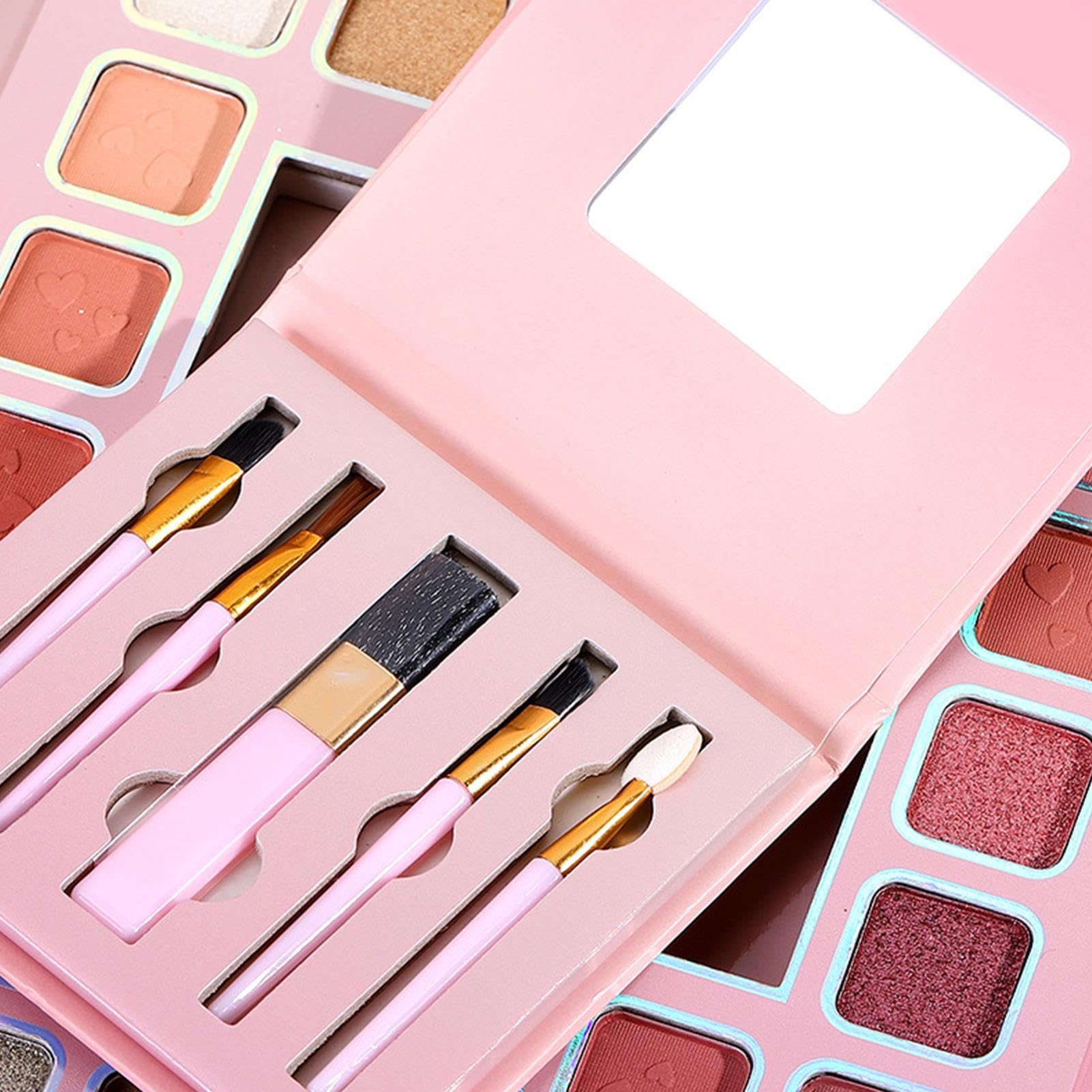Trucco,32 Colori Cosmesi a Tenuta Prolungata - Ombretti in Tonalità Nude,Per Trucco Giornaliero Serata e Viaggi Per Donne Ragazze e Principianti