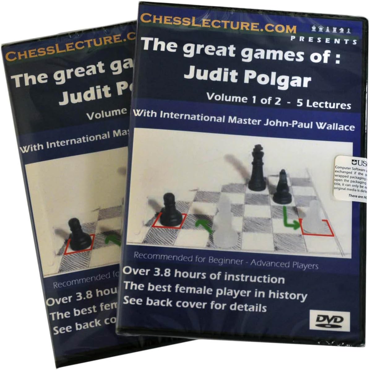 Chess Lecture The Great Games of Judit Polgar - 2 DVD's Volume 31
