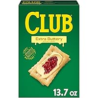 Vista 1 de Club Crackers, Bocadillos para el almuerzo, galletas saladas, extra mantecoso, caja de 13.7 onzas (1 caja)