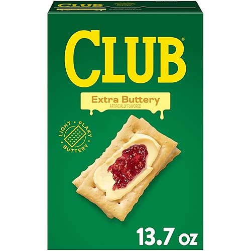 Club Crackers, Bocadillos para el almuerzo, galletas saladas, extra mantecoso, caja de 13.7 onzas (1 caja)
