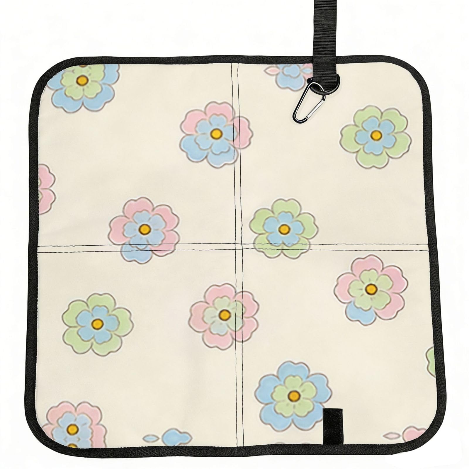 DUYIOKH Pastel Dots Print Foldable Portable Seat Cushion for World Cup Games, Camping and Outdoor Activities