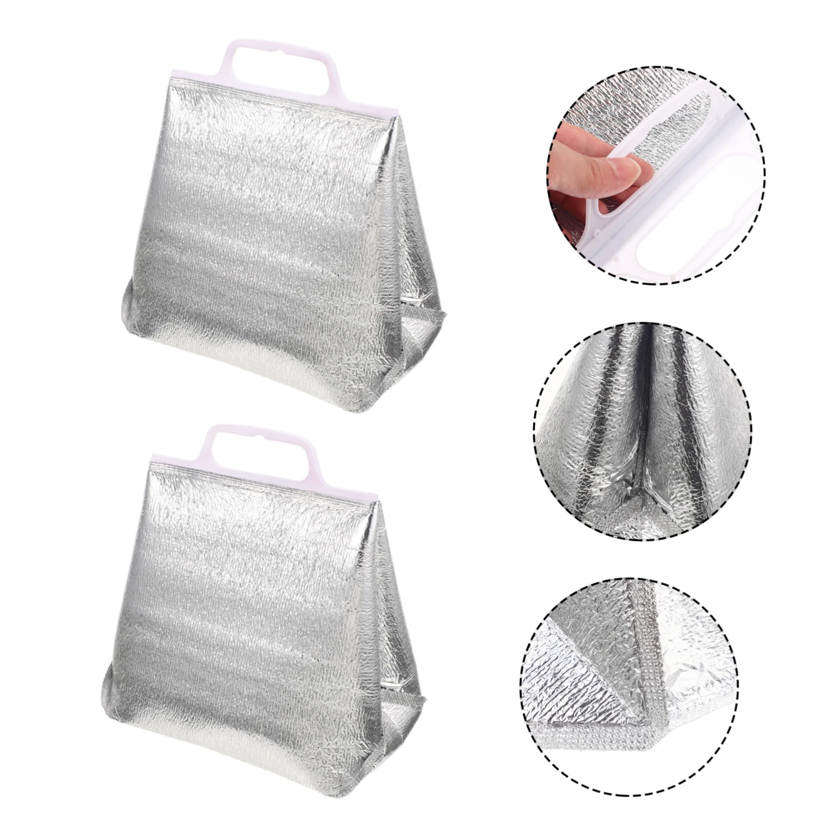 LABRIMP 10piezas Térmicas Portátiles Para Reparto Domicilio Para Comida Pasteles y Supermercado Aislamiento De Neopreno Gran Capacidad Para Entrega y Uso Diario