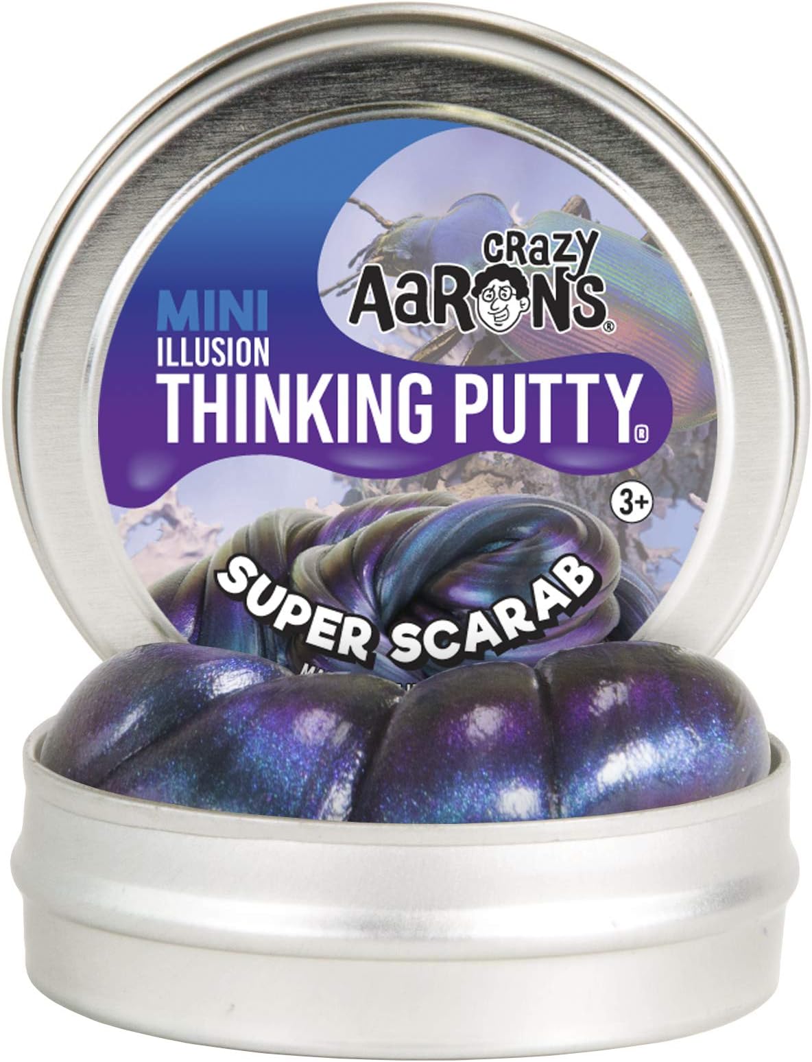 Crazy Aaron'sThinking Putty - Super Illusions - Super Scarab Mini - 5cm Tin