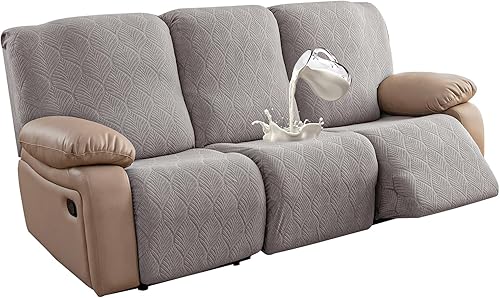 Miniatura 47 de Fundas de sofá reclinable 100% impermeables, 3 piezas cubiertas elásticas para sofá reclinable para sofá de 3 cojines, apto para mascotas, fundas de