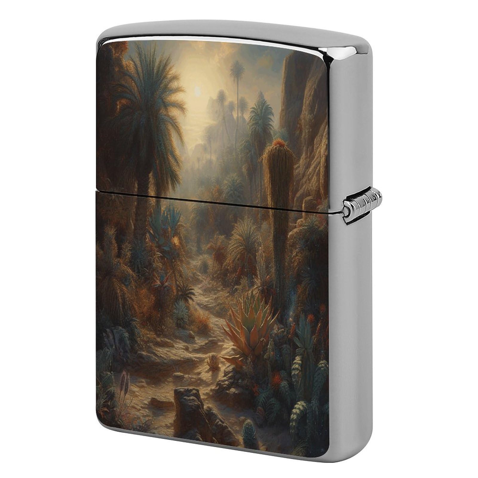 Fekiloot Style Mysterious Jungle Lighter Case Cover Metal Lighter Case