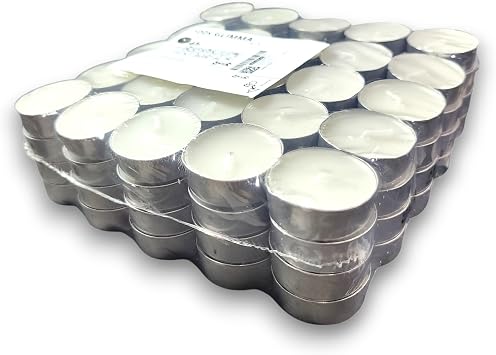 IKEA 100 Tealight Candle Unscented Home Holiday Party Decor GLIMMA
