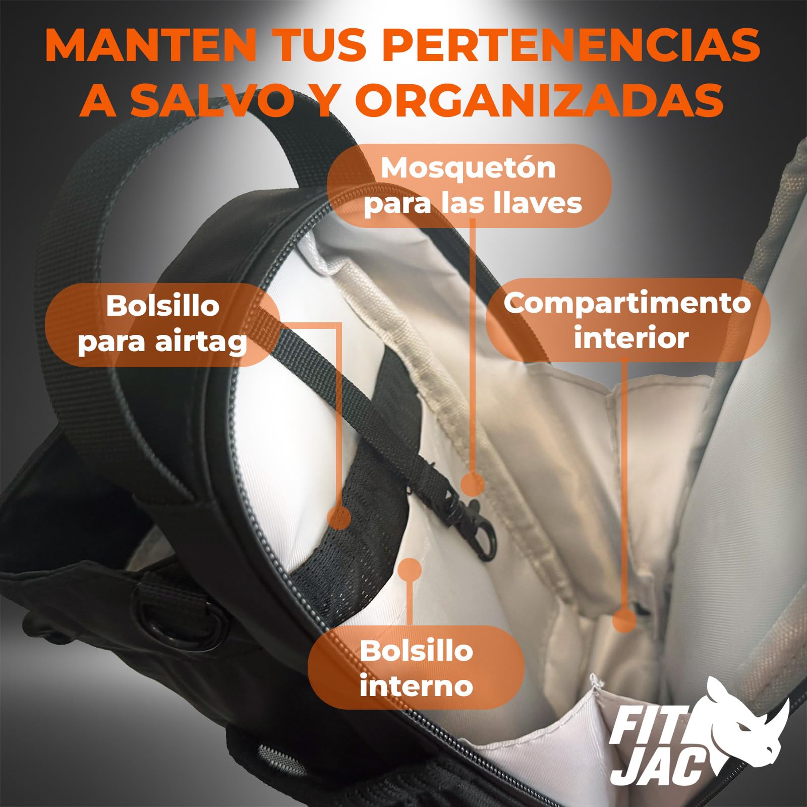 Bolsa Deportiva Magnética de Gimnasio | Bolso Deportivo con Imanes | Impermeable y Compacta | Mantén tu Móvil, Botella y Llaves Siempre a Mano | Unisex para Gym o Fitness (Negro)