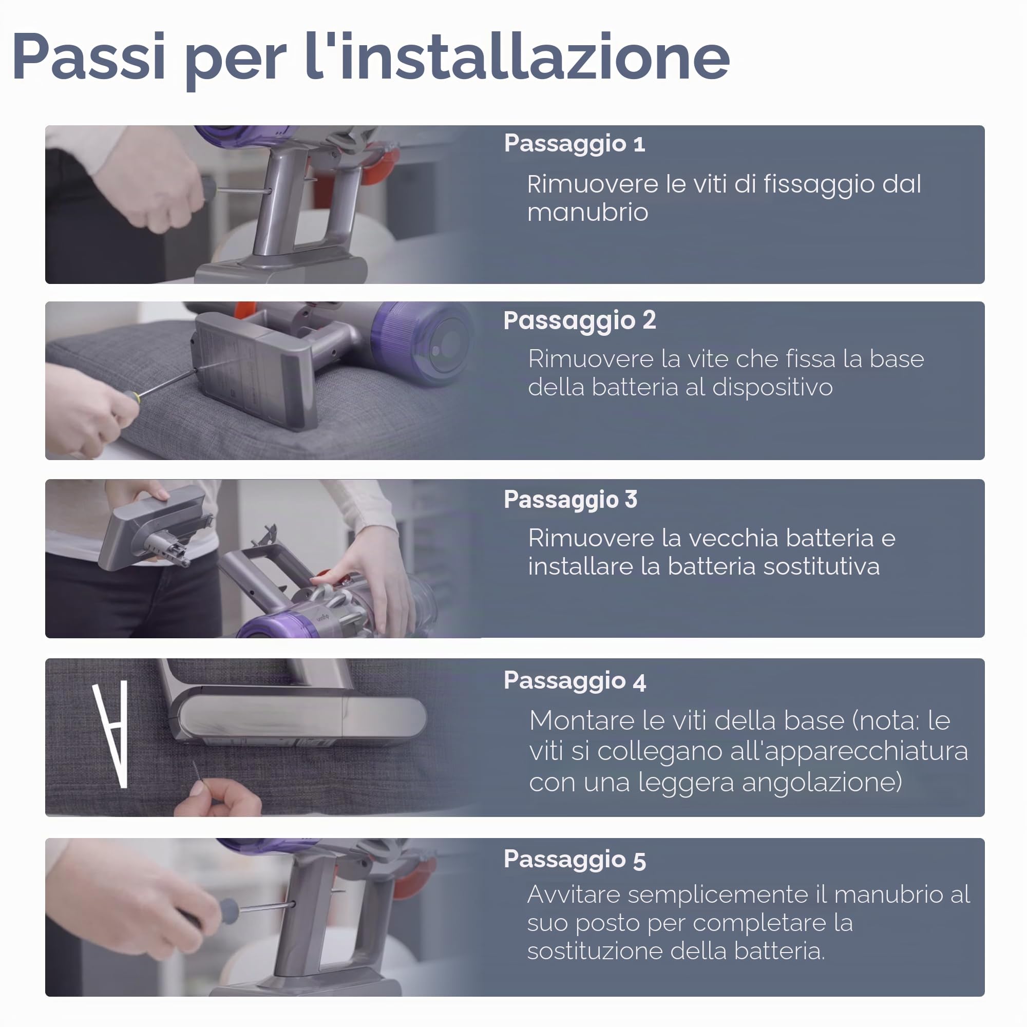 BLESYS Batteria di ricambio per Dyson aspirapolvere V11 (SV14), Fissaggio a vite