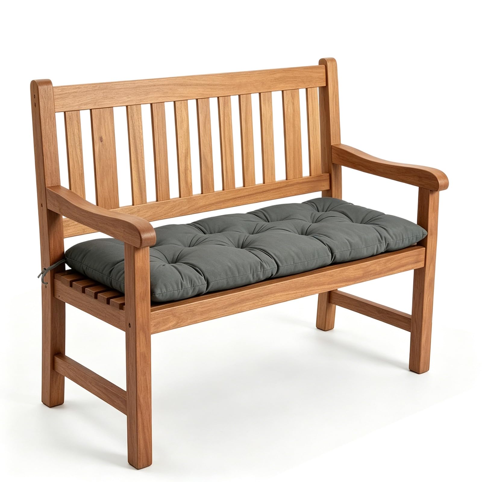FARYODI Coussin de banc de jardin renforcé, imperméable, pour intérieur et extérieur (gris foncé, 100 x 50 x 10 cm)