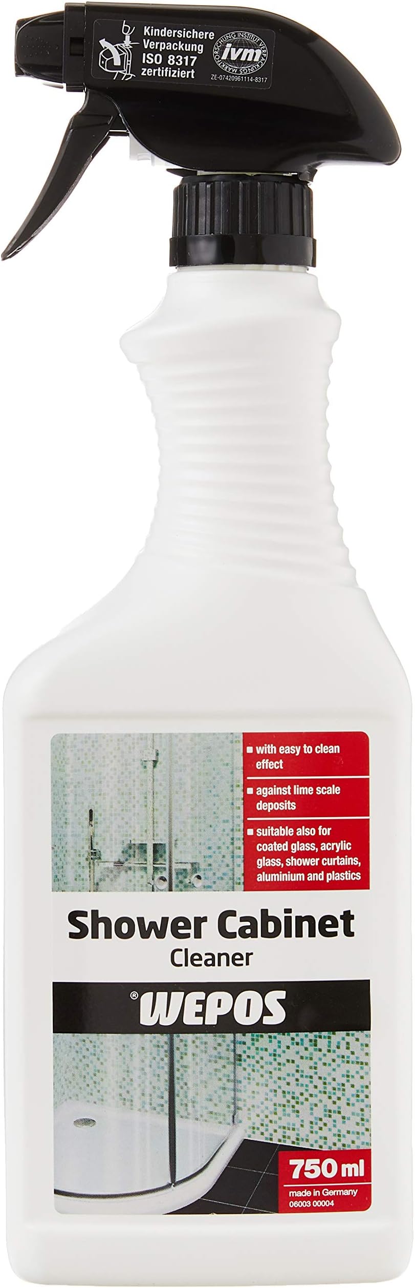 Wepos00005 Shower Cubicle Cleaner 750 ml