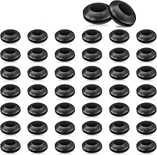 Mudder 50 Packs Airlock Grommet, Fermenter Lid Grommet, Rubber for Mason Jars, Straws, Airlock, Beer, Wine, Plastic Bucket Fermenter Lids, 5/8 Outer Diameter and 3/8 Inner Diameter