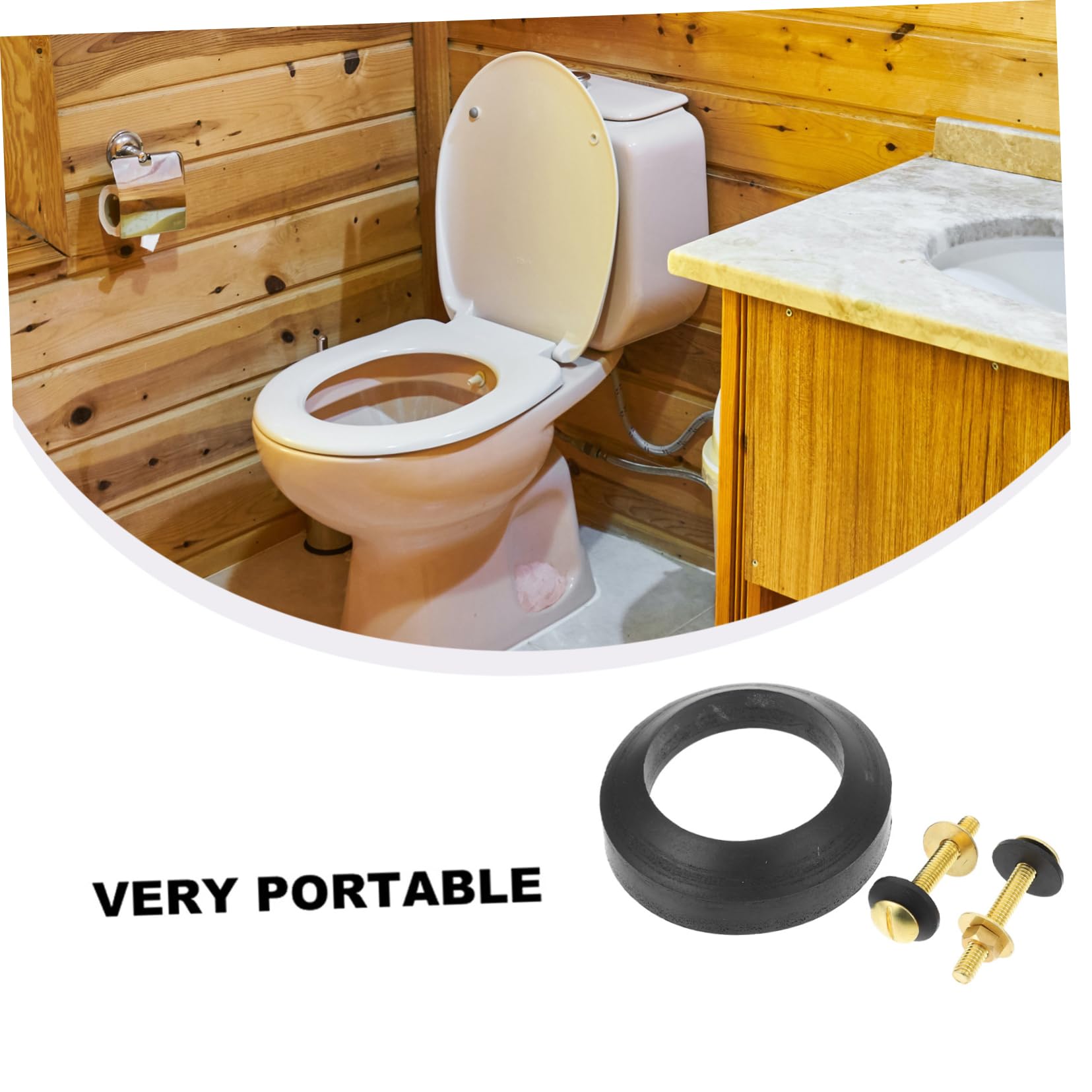 NUOBESTY 3 Set Di Guarnizioni Per Wc Kit Di Guarnizioni Adesive Per Serbatoio Rubinetto A Sfera Per Cisterna Del Wc Raccordo Di Fissaggio Per Wc Rotondo Lavatrice Per Wc Per Hotel