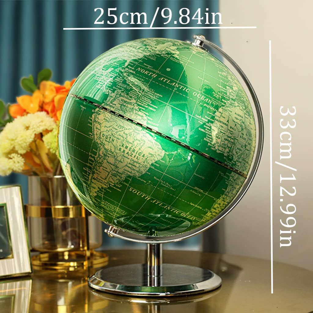 The Most Practical Globe Large Hd World Globes Light Luxury High-end World Globe with Stand for Home, Office Classroom Geographic World Globe Inspiring Puzzle Gifts
