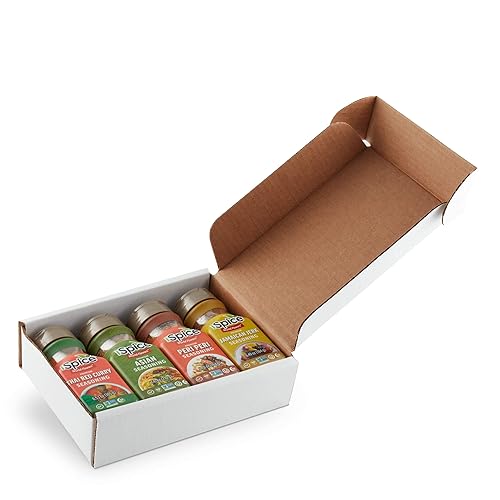 Miniatura 9 de iSpice - Paquete de 4 condimentos de sabor mundial - Todo internacional | Contiene 1 cada uno: Jerk jamaicano, curry rojo tailandés, Peri Peri y