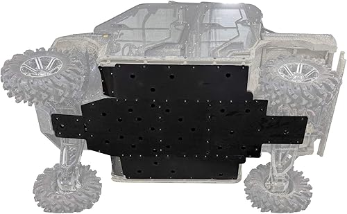 SuperATV Placa deslizante UHMW de grosor de 1/2 pulgada para Kawasaki Mule Pro DX/DXT/FX/FXT/FXR 2016+ | Protege completamente el tren de rodaje de