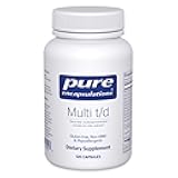 Pure Encapsulations Multi T/D - Multivitamin & Mineral Supplement - for Daily Wellness, Cardiovascular & Immune Health* - Rich in Vitamins & Minerals - Gluten Free & Vegetarian - 120 Capsules